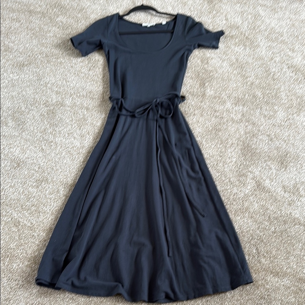 Elegant dark gray Midi Dress